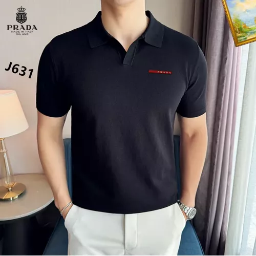 Prada T-Shirts Short Sleeved For Men #1354403 $42.00 USD, Wholesale Replica Prada T-Shirts