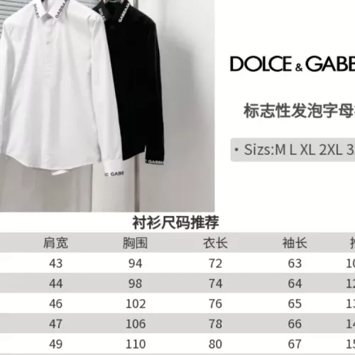 Replica Dolce & Gabbana D&G Shirts Long Sleeved For Men #1354477 $68.00 USD for Wholesale