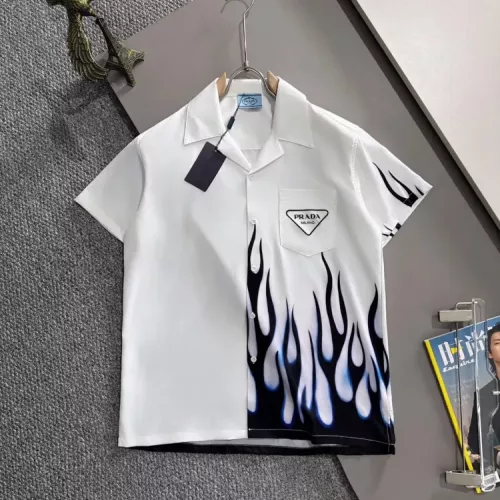 Prada Shirts Short Sleeved For Men #1354507 $60.00 USD, Wholesale Replica Prada Shirts