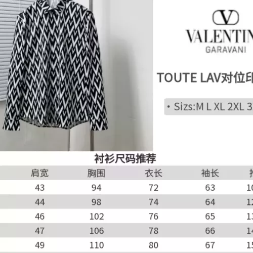 Replica Valentino Shirts Long Sleeved For Men #1354522 $68.00 USD for Wholesale
