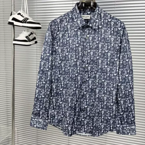 Yves Saint Laurent YSL Shirts Long Sleeved For Men #1354827 $98.00 USD, Wholesale Replica Yves Saint Laurent YSL Shirts