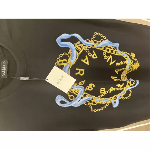 Replica Balmain T-Shirts Short Sleeved For Unisex #1354890 $32.00 USD for Wholesale