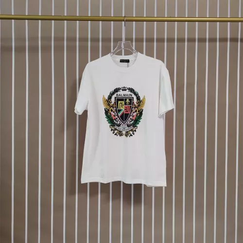 Balmain T-Shirts Short Sleeved For Unisex #1354891 $32.00 USD, Wholesale Replica Balmain T-Shirts