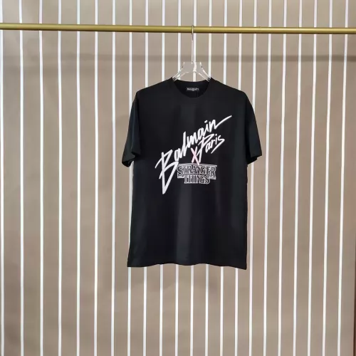 Balmain T-Shirts Short Sleeved For Unisex #1354894 $32.00 USD, Wholesale Replica Balmain T-Shirts