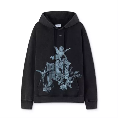 Off-White Hoodies Long Sleeved For Unisex #1355006 $60.00 USD, Wholesale Replica Off-White Hoodies