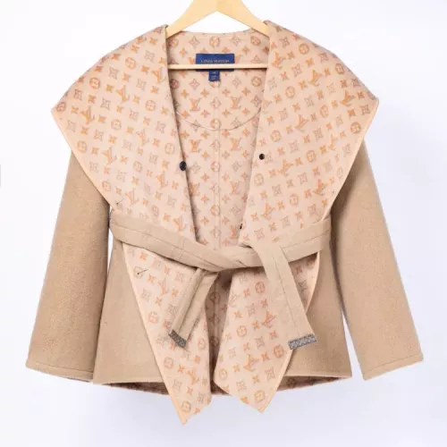 Louis Vuitton LV Coat Long Sleeved For Women #1355021 $390.08 USD, Wholesale Replica Louis Vuitton LV Coat