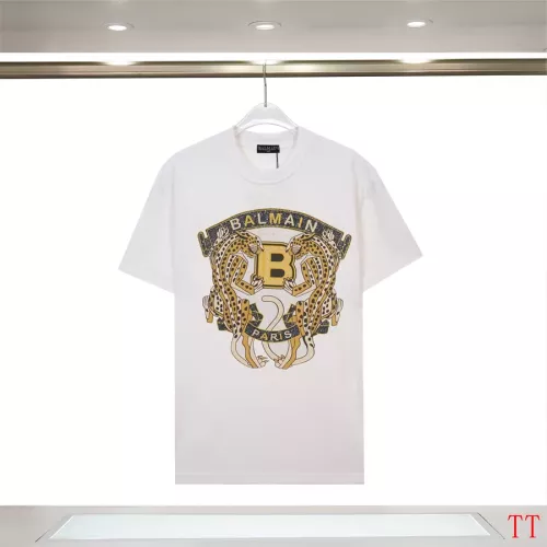Balmain T-Shirts Short Sleeved For Unisex #1355030 $32.00 USD, Wholesale Replica Balmain T-Shirts