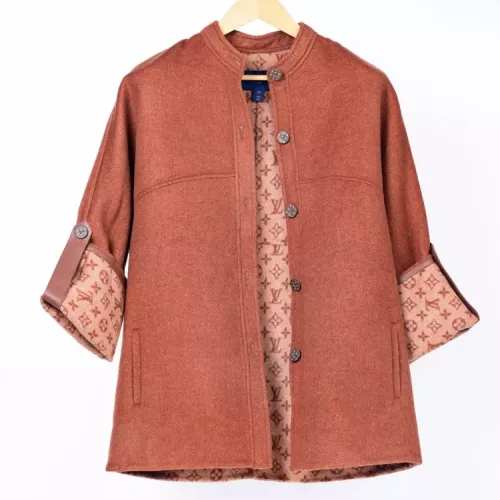 Louis Vuitton LV Coat Long Sleeved For Women #1355031 $390.08 USD, Wholesale Replica Louis Vuitton LV Coat