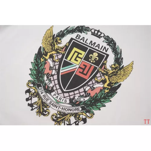 Replica Balmain T-Shirts Short Sleeved For Unisex #1355034 $32.00 USD for Wholesale