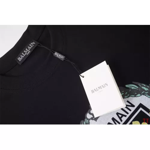 Replica Balmain T-Shirts Short Sleeved For Unisex #1355035 $32.00 USD for Wholesale