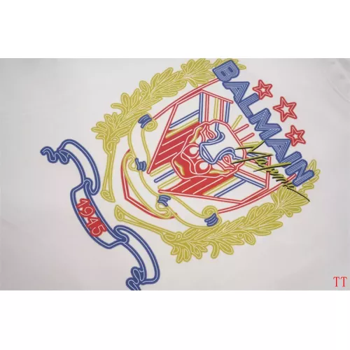 Replica Balmain T-Shirts Short Sleeved For Unisex #1355036 $32.00 USD for Wholesale