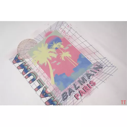 Replica Balmain T-Shirts Short Sleeved For Unisex #1355038 $32.00 USD for Wholesale