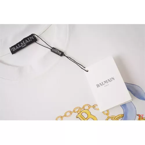 Replica Balmain T-Shirts Short Sleeved For Unisex #1355043 $32.00 USD for Wholesale