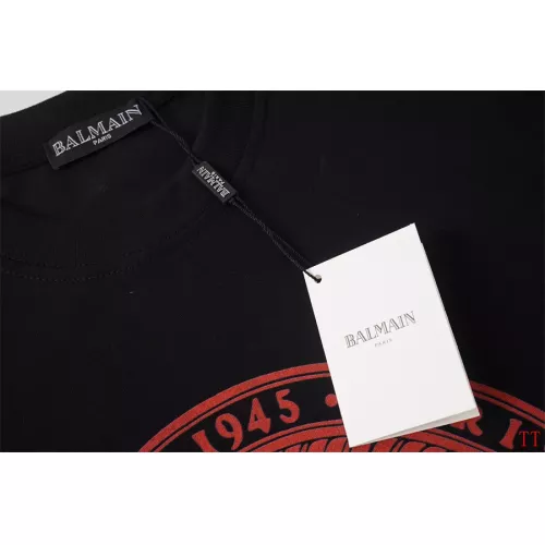 Replica Balmain T-Shirts Short Sleeved For Unisex #1355046 $32.00 USD for Wholesale