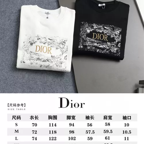 Replica Christian Dior Hoodies Long Sleeved For Unisex #1355080 $60.00 USD for Wholesale