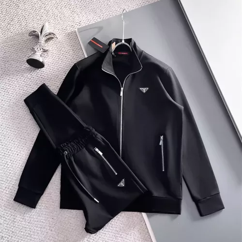 Prada Tracksuits Long Sleeved For Men #1355195 $96.00 USD, Wholesale Replica Prada Tracksuits