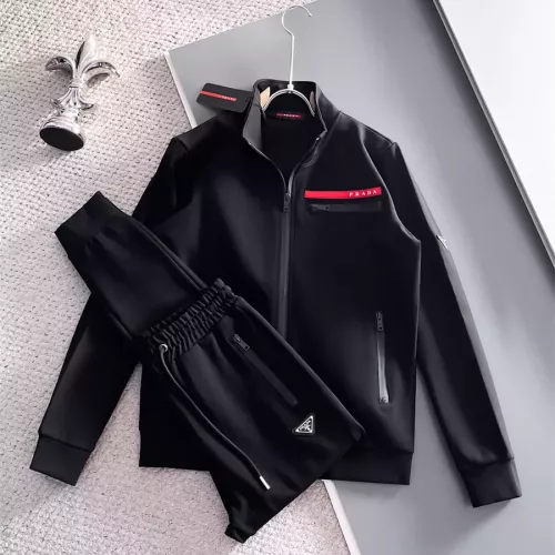 Prada Tracksuits Long Sleeved For Men #1355208 $96.00 USD, Wholesale Replica Prada Tracksuits