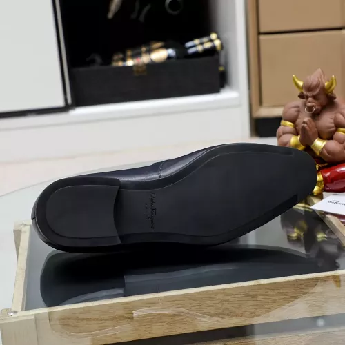 Replica Salvatore Ferragamo Leather Shoes For Men #1355584 $88.00 USD for Wholesale