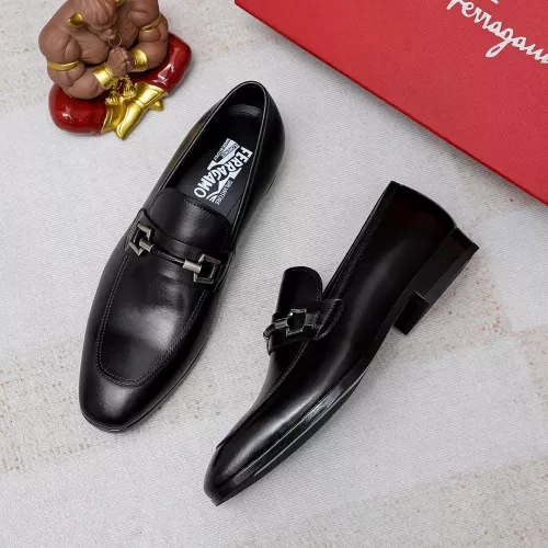 Salvatore Ferragamo Leather Shoes For Men #1355585 $88.00 USD, Wholesale Replica Salvatore Ferragamo Leather Shoes