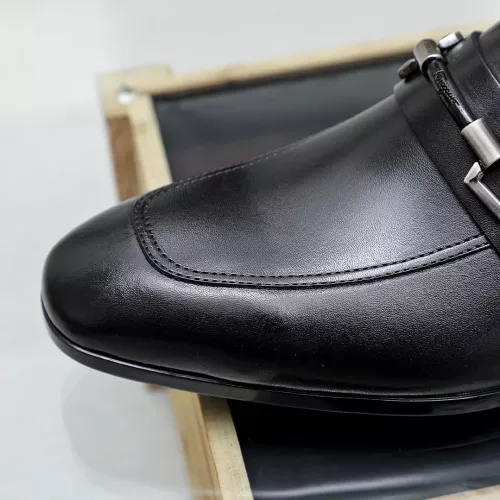 Replica Salvatore Ferragamo Leather Shoes For Men #1355585 $88.00 USD for Wholesale