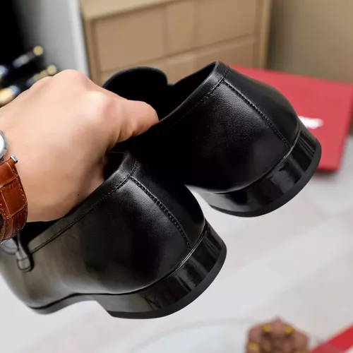 Replica Salvatore Ferragamo Leather Shoes For Men #1355585 $88.00 USD for Wholesale