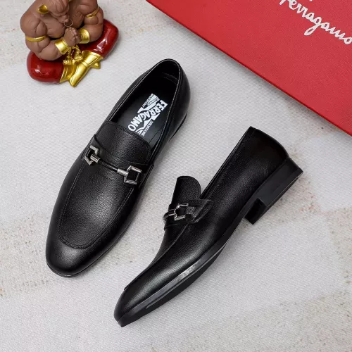 Salvatore Ferragamo Leather Shoes For Men #1355586 $88.00 USD, Wholesale Replica Salvatore Ferragamo Leather Shoes