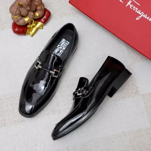Salvatore Ferragamo Leather Shoes For Men #1355587 $88.00 USD, Wholesale Replica Salvatore Ferragamo Leather Shoes