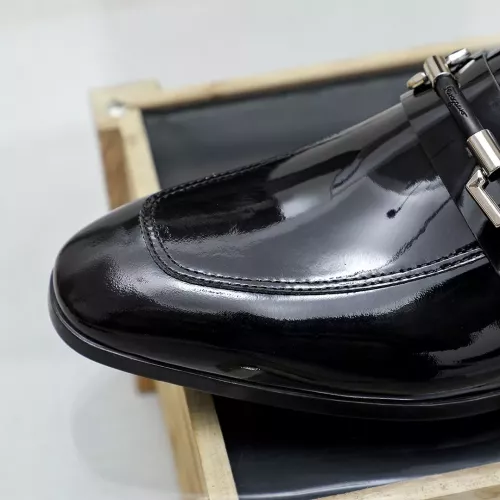 Replica Salvatore Ferragamo Leather Shoes For Men #1355587 $88.00 USD for Wholesale