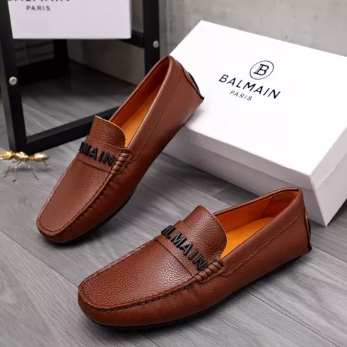 Balmain Leather Shoes For Men #1355588 $76.00 USD, Wholesale Replica Balmain Leather Shoes