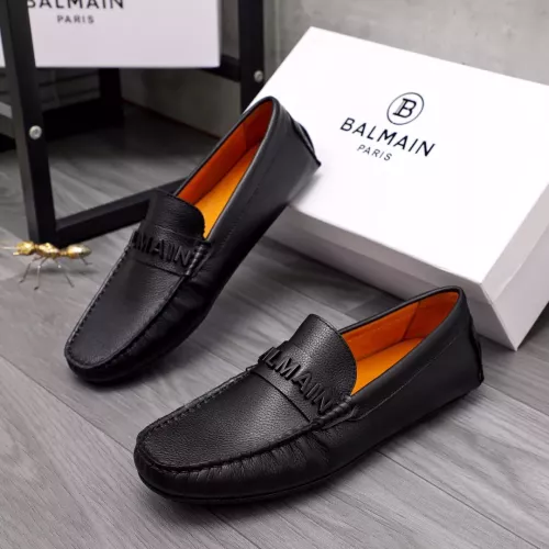 Balmain Leather Shoes For Men #1355589 $76.00 USD, Wholesale Replica Balmain Leather Shoes