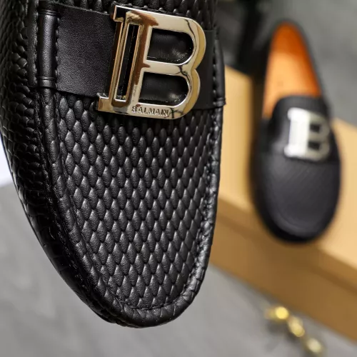 Replica Balmain Leather Shoes For Men #1355590 $76.00 USD for Wholesale