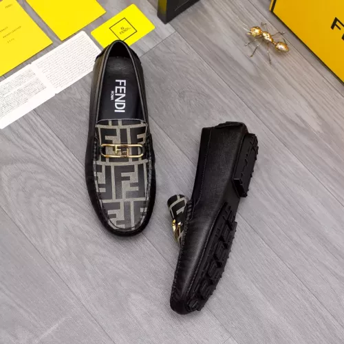 Replica Fendi Leather Shoes For Men #1355601 $76.00 USD for Wholesale
