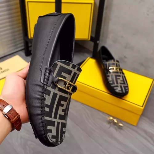 Replica Fendi Leather Shoes For Men #1355601 $76.00 USD for Wholesale