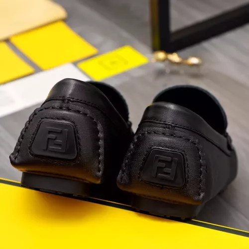 Replica Fendi Leather Shoes For Men #1355601 $76.00 USD for Wholesale