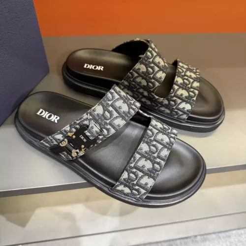 Replica Christian Dior Slippers For Men #1355666 $56.00 USD for Wholesale