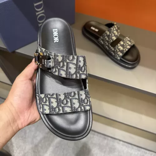 Replica Christian Dior Slippers For Men #1355666 $56.00 USD for Wholesale