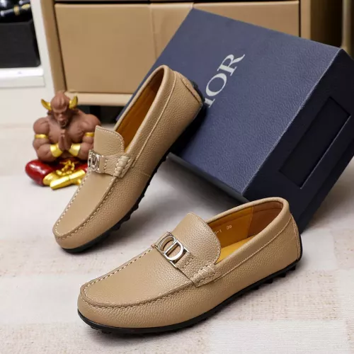 Replica Christian Dior Leather Shoes For Men #1355795 $72.00 USD for Wholesale