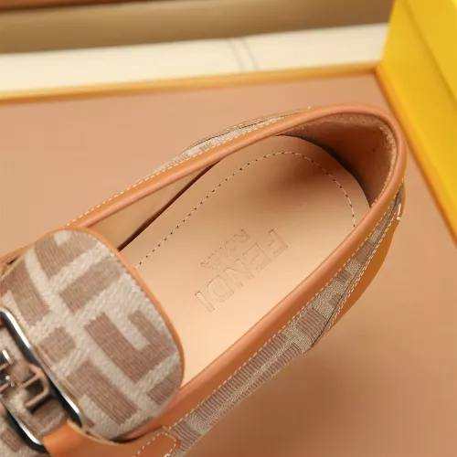 Replica Fendi Leather Shoes For Men #1355818 $88.00 USD for Wholesale