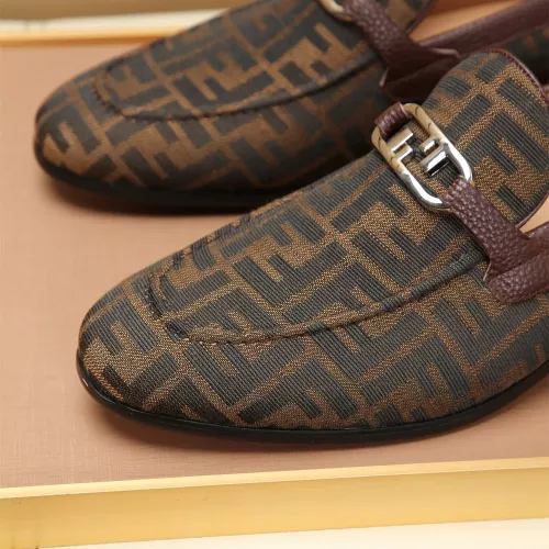 Replica Fendi Leather Shoes For Men #1355819 $88.00 USD for Wholesale