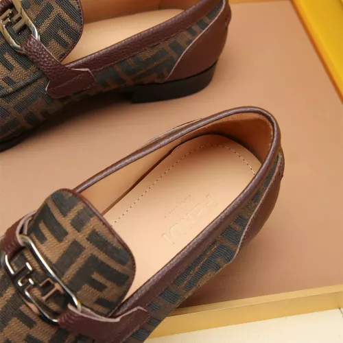 Replica Fendi Leather Shoes For Men #1355819 $88.00 USD for Wholesale