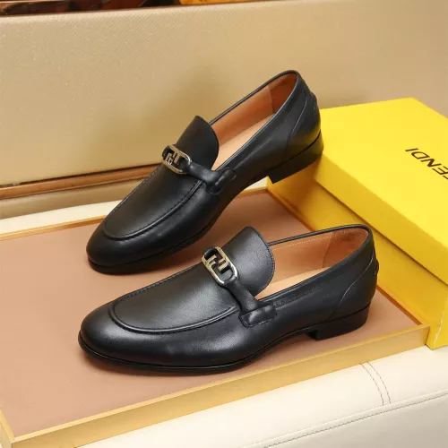 Fendi Leather Shoes For Men #1355822 $88.00 USD, Wholesale Replica Fendi Leather Shoes