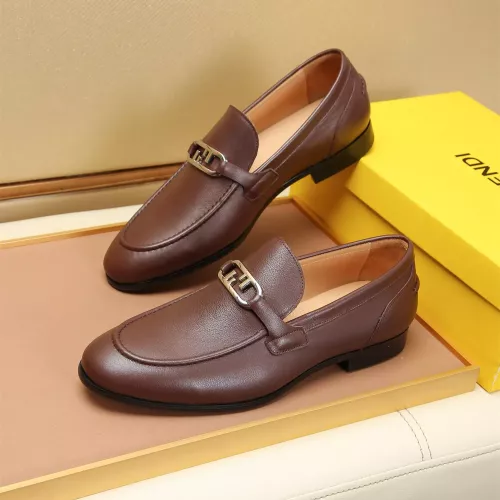 Fendi Leather Shoes For Men #1355823 $88.00 USD, Wholesale Replica Fendi Leather Shoes