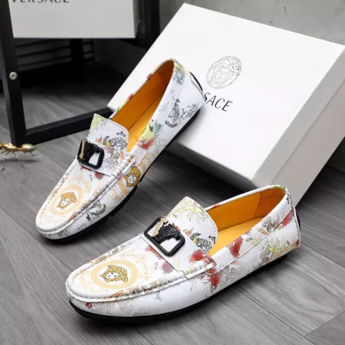 Versace Leather Shoes For Men #1356062 $76.00 USD, Wholesale Replica Versace Leather Shoes
