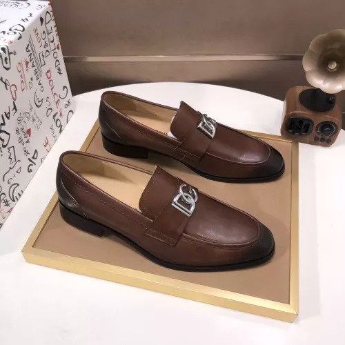 Replica Dolce & Gabbana D&G Leather Shoes For Men #1356068 $98.00 USD for Wholesale