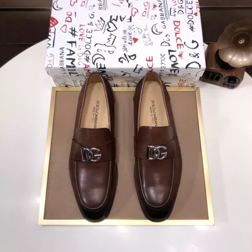 Replica Dolce & Gabbana D&G Leather Shoes For Men #1356068 $98.00 USD for Wholesale