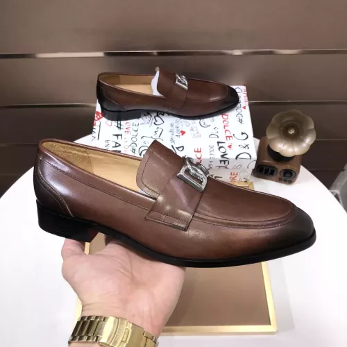 Replica Dolce & Gabbana D&G Leather Shoes For Men #1356068 $98.00 USD for Wholesale
