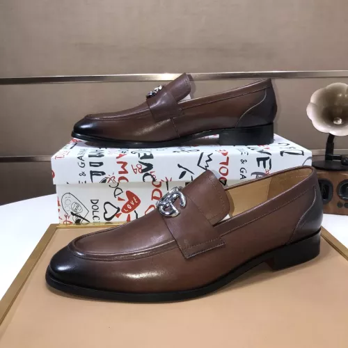 Replica Dolce & Gabbana D&G Leather Shoes For Men #1356068 $98.00 USD for Wholesale