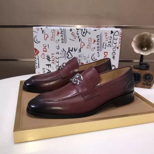 Dolce &amp; Gabbana D&amp;G Leather Shoes For Men #1356069 $98.00 USD, Wholesale Replica Dolce &amp; Gabbana D&amp;G Leather Shoes