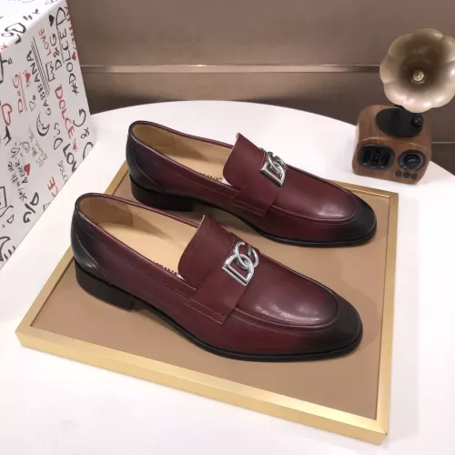 Replica Dolce & Gabbana D&G Leather Shoes For Men #1356069 $98.00 USD for Wholesale