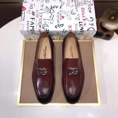 Replica Dolce & Gabbana D&G Leather Shoes For Men #1356069 $98.00 USD for Wholesale